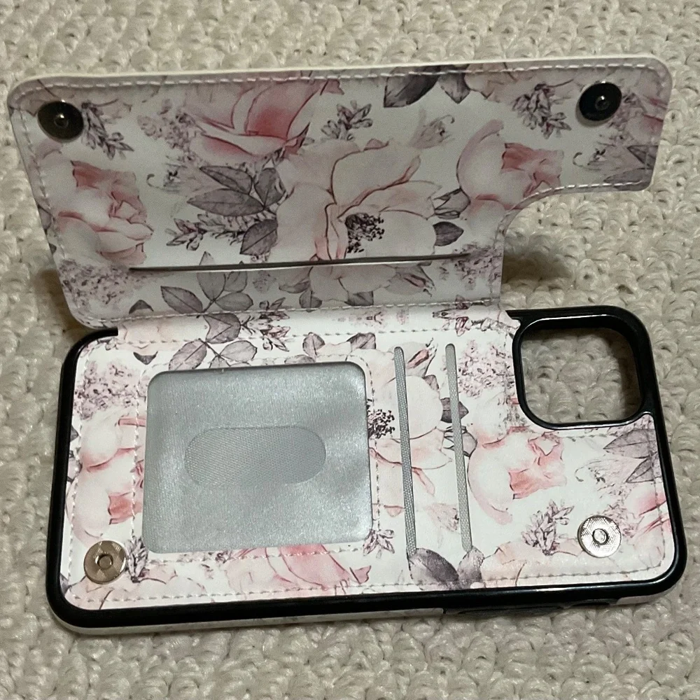 Floral Print, iPhone 11 max size cellphone case